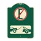 Signmission Spanish Parking Control No Estacionar Heavy-Gauge Aluminum Architectural Sign, 24" H, G-1824-22883 A-DES-G-1824-22883 - alternate 1